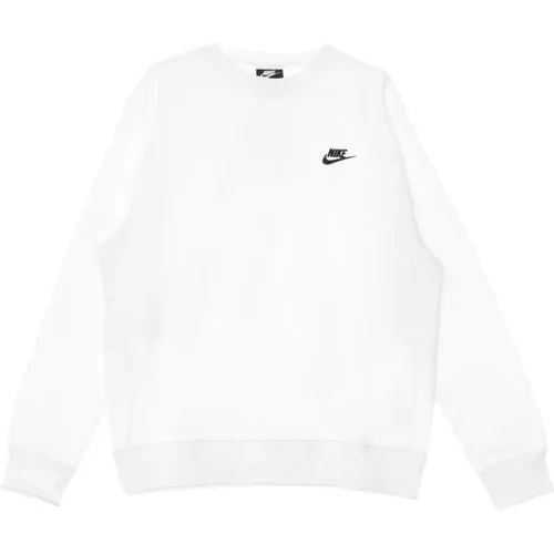 Crewneck Sweatshirt Weiß/Schwarz , Herren, Größe: 2XL - Nike - Modalova