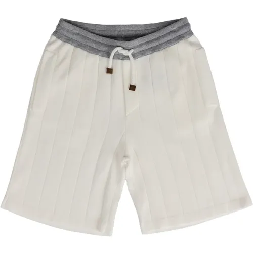 Kinder Bermuda Shorts - BRUNELLO CUCINELLI - Modalova