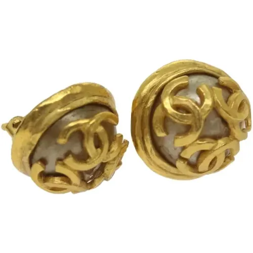 Pre-owned Metal earrings , female, Sizes: ONE SIZE - Chanel Vintage - Modalova