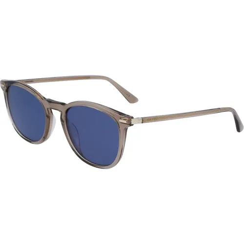 Ck22533S Sunglasses, Oyster/Blue , unisex, Sizes: 52 MM - Calvin Klein - Modalova