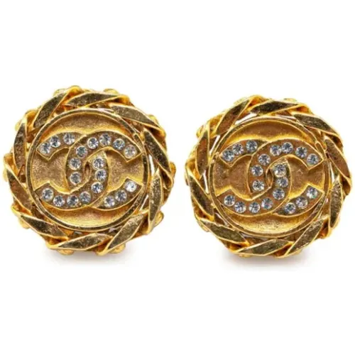 Pre-owned Metal earrings , female, Sizes: ONE SIZE - Chanel Vintage - Modalova