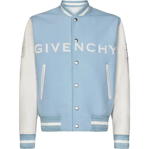 Weiße Lederärmel Bomberjacke - Givenchy - Modalova