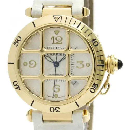 Pre-owned Gold watches , male, Sizes: ONE SIZE - Cartier Vintage - Modalova