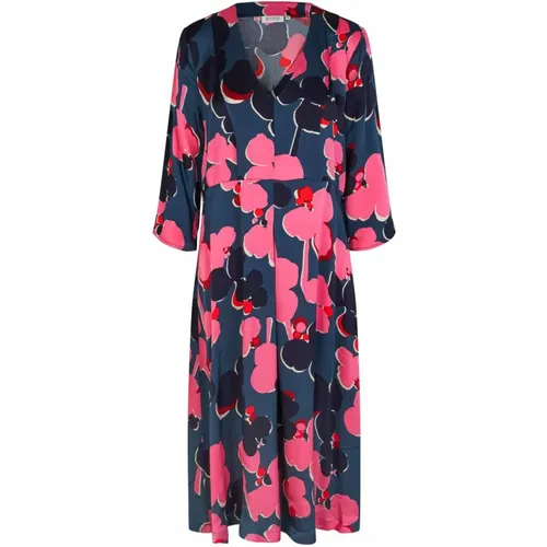 Kleid mit Confetti-Print und V-Ausschnitt - Masai - Modalova