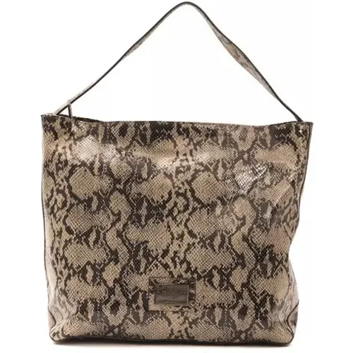 Python Print Leder Schultertasche - Pompei Donatella - Modalova