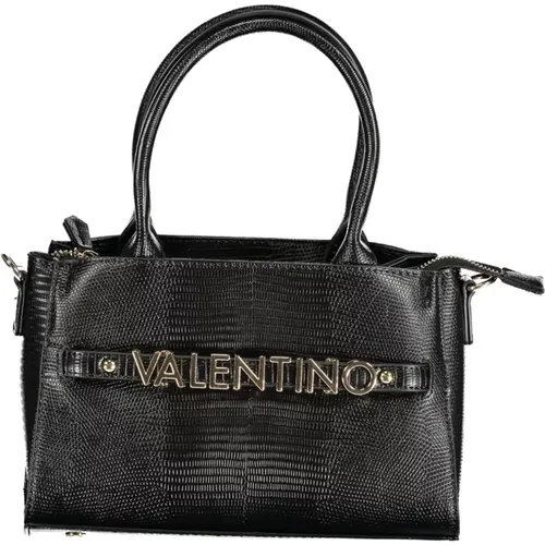 Schwarze Ledertasche mit verstellbarem Riemen - Valentino by Mario Valentino - Modalova