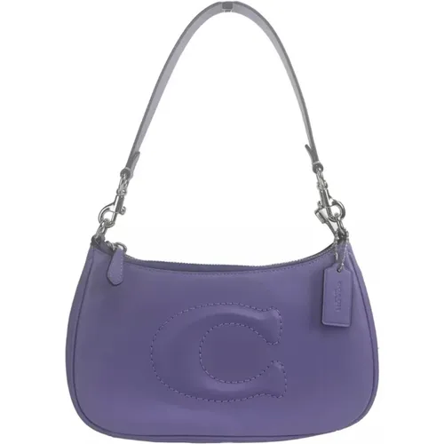 Teri Leder Crossbody Tasche Lila - Coach - Modalova