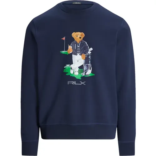 Polo Double Knit Sweatshirt RLX Refined Navy - Ralph Lauren - Modalova