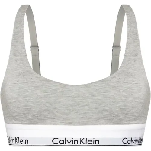 Adjustable strap logo band bralette , female, Sizes: L, S, M - Calvin Klein - Modalova