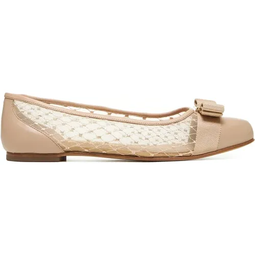 Mesh Slip-On Ballet Flats - Salvatore Ferragamo - Modalova