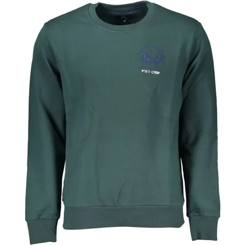 Emerald Cotton Sweater - Regular Fit , male, Sizes: S, L, M, XL, 2XL, 3XL - LA MARTINA - Modalova