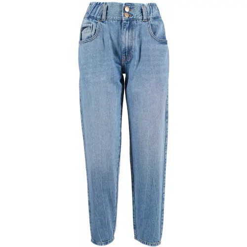 High-Waist Denim Jeans Regular Fit , Damen, Größe: W27 - YES ZEE - Modalova