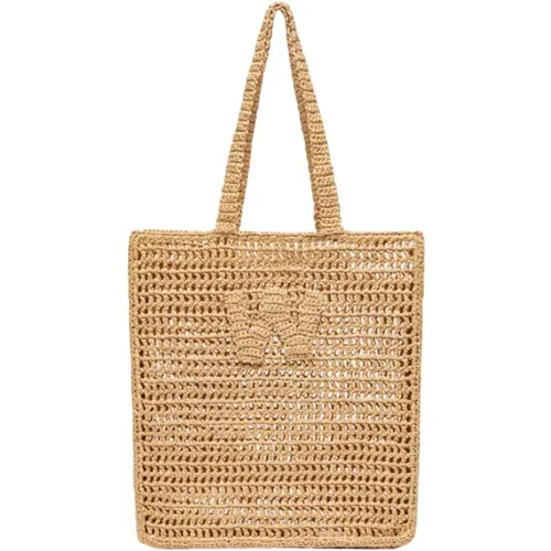 Crochet Shopper Bag , female, Sizes: ONE SIZE - Max Mara Weekend - Modalova