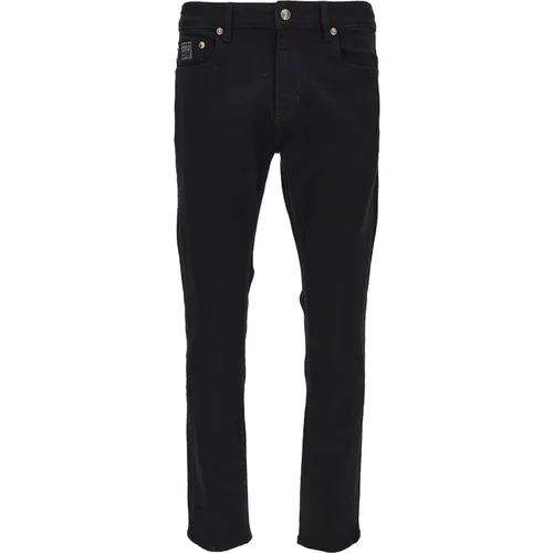 Schwarze Slim Fit Jeans für Herren - Versace Jeans Couture - Modalova