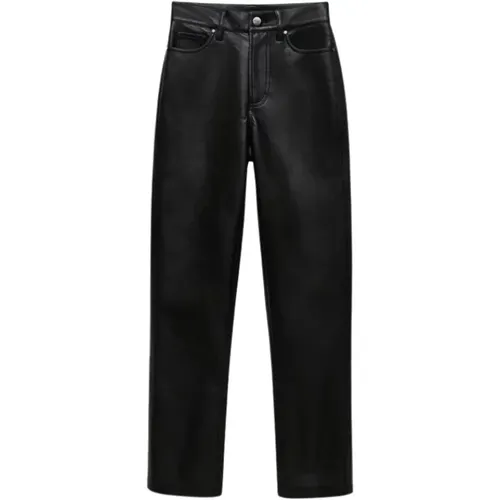 Vegan Leder Slim Fit Hose , Damen, Größe: W25 - Anine Bing - Modalova