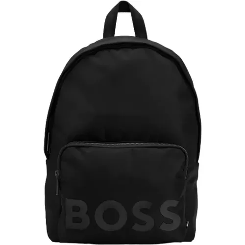 Rucksack aus recyceltem Nylon mit Logo - Boss - Modalova