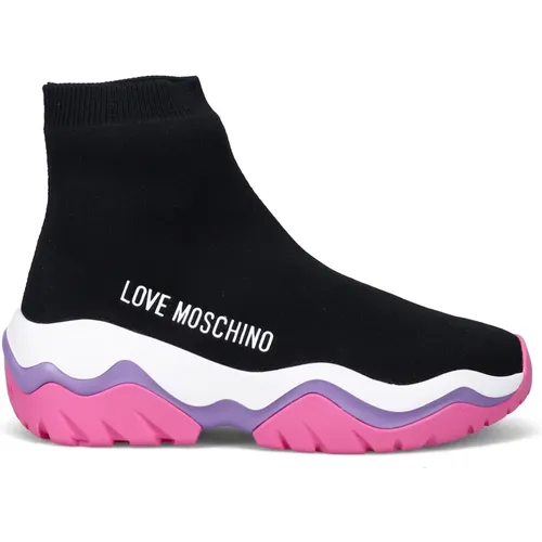 Roller Sneakers - Comfortable and Fashionable , female, Sizes: 4 UK - Love Moschino - Modalova