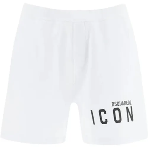 Logo Baumwollshorts Made in Italy - Dsquared2 - Modalova