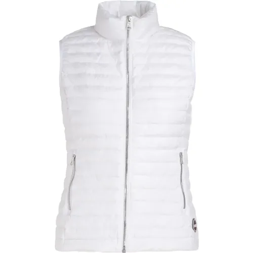 Leichte weiße ärmellose Jacke mit Reißverschluss , Damen, Größe: XL - Colmar - Modalova