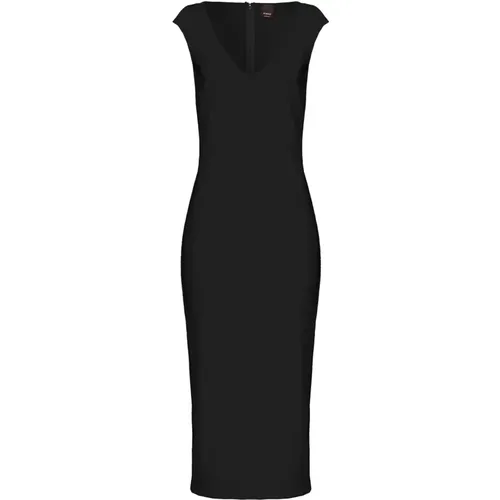 Technical fabric midi dress , female, Sizes: XS, M, S - pinko - Modalova
