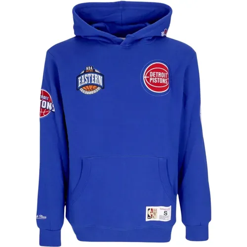 Detroit Pistons NBA Hometown Fleece Hoodie , Herren, Größe: S - Mitchell & Ness - Modalova