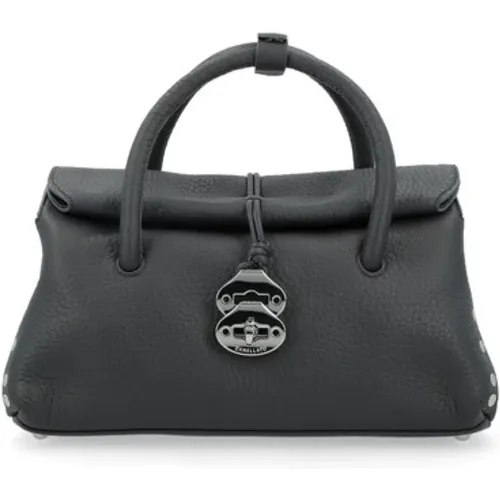 Centaur Grey Leder Schultertasche - Zanellato - Modalova