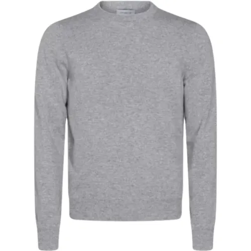 Light Grey Knit Sweater , male, Sizes: L, 3XL, M - Malo - Modalova