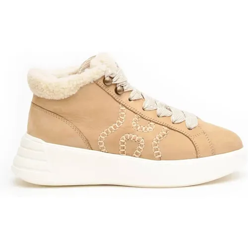 Wildleder Sneakers mit Memory Foam Einlegesohle , Damen, Größe: 38 1/2 EU - Hogan - Modalova