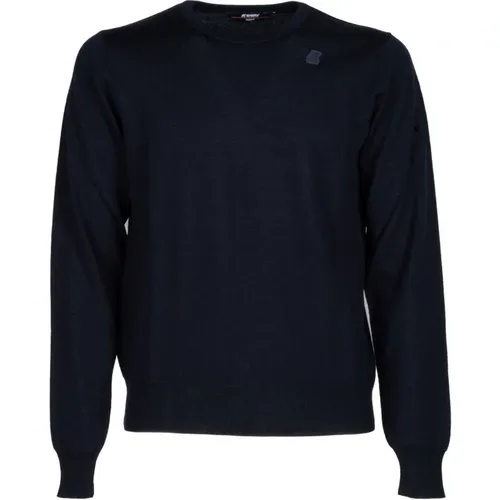 Deep Merino Wool Sweater , male, Sizes: S, M, XL, 2XL, L - K-way - Modalova