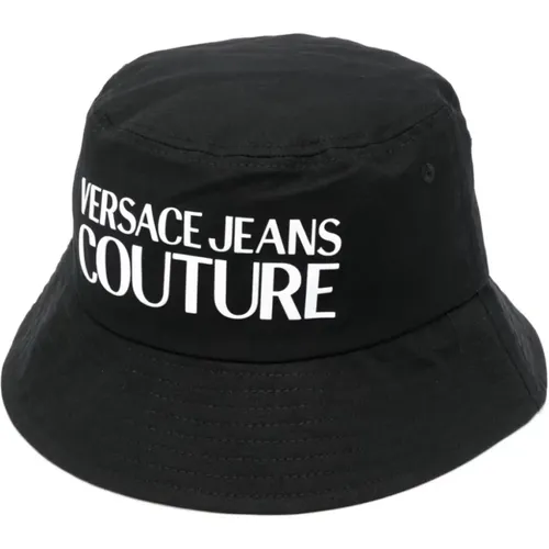 Schwarzer Fischerhut , Damen, Größe: S - Versace Jeans Couture - Modalova