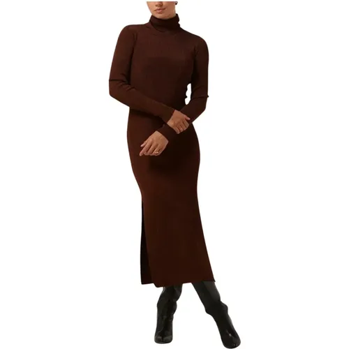 Silvigz Langes Kleid in Bronze , Damen, Größe: XS - Gestuz - Modalova