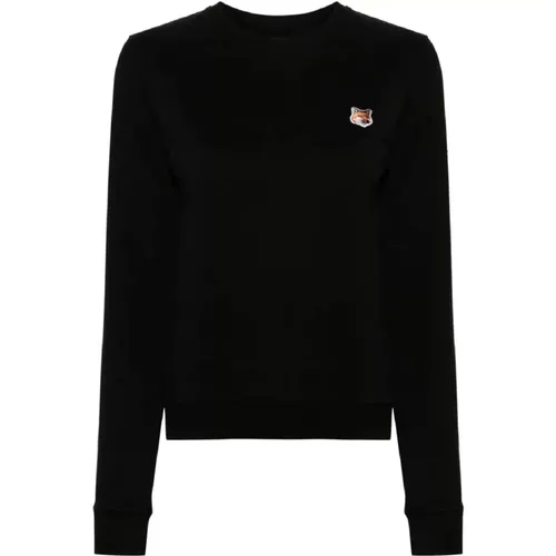 Schwarzer Sweatshirt Aw24 Damenbekleidung - Maison Kitsuné - Modalova