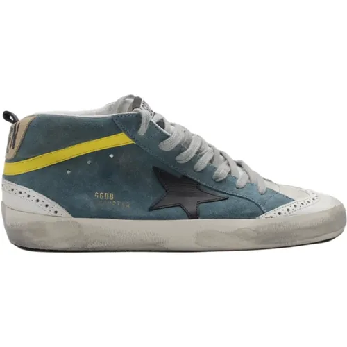 Sky Blue Mid Star Sneakers - Golden Goose - Modalova