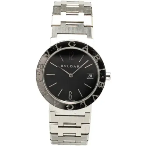 Pre-owned Stainless Steel watches , male, Sizes: ONE SIZE - Bvlgari Vintage - Modalova