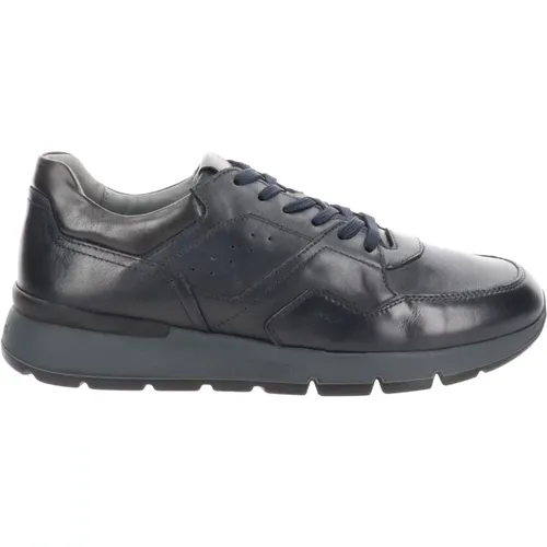 Leather Men's Sneakers Stylish Casual , male, Sizes: 9 UK, 10 UK, 6 UK, 7 UK - Nerogiardini - Modalova