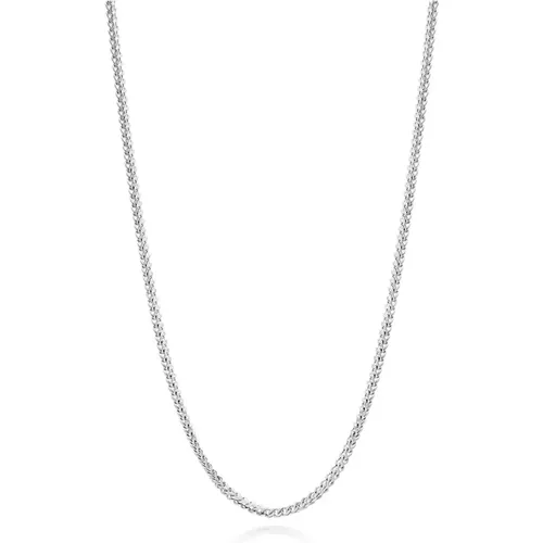 Squared Silver Chain Stainless Steel , male, Sizes: ONE SIZE - Nialaya - Modalova