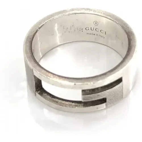 Pre-owned Silver Silver Gucci Ring , female, Sizes: ONE SIZE - Gucci Vintage - Modalova