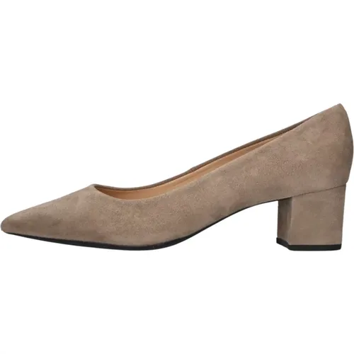 Taupe Wildleder Pump Heels , Damen, Größe: 38 EU - Unisa - Modalova