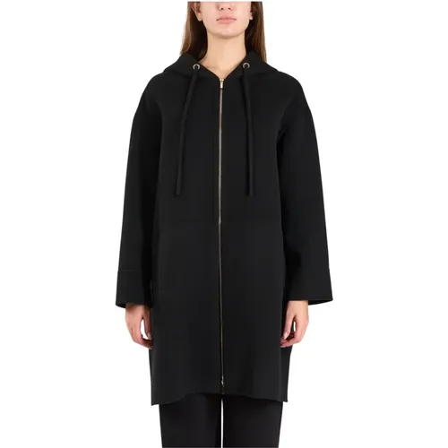 Hooded Wool Coat Velo Style , female, Sizes: M - Max Mara - Modalova