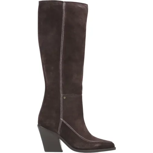 Stilvolle Damenstiefel - Kaffee , Damen, Größe: 38 EU - Bronx - Modalova