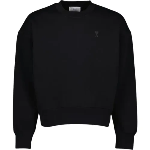 Heart Logo Sweatshirt , male, Sizes: S, XS - Ami Paris - Modalova