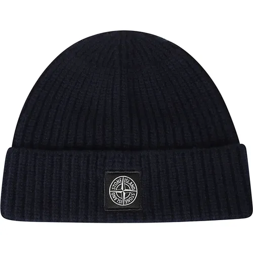 Warme Gestrickte Beanie Mütze , Herren, Größe: ONE Size - Stone Island - Modalova