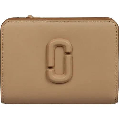 THE Leather J Marc Mini Compact Wallet , female, Sizes: ONE SIZE - Marc Jacobs - Modalova
