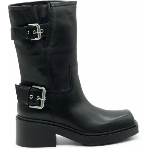 Schwarzer Biker-Boot Fray - Vic Matié - Modalova