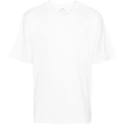 Weißes Baumwoll-T-Shirt mit Tasche , Herren, Größe: 2XL - Lardini - Modalova