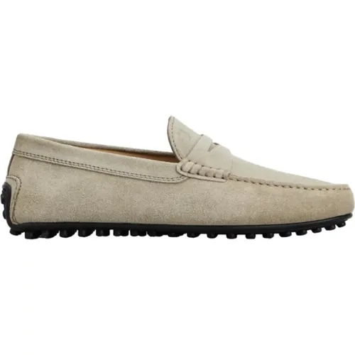 Flat Slip-On Shoes , male, Sizes: 6 1/2 UK, 10 UK, 7 1/2 UK, 8 UK, 9 1/3 UK, 8 1/2 UK, 7 UK, 6 UK - TOD'S - Modalova