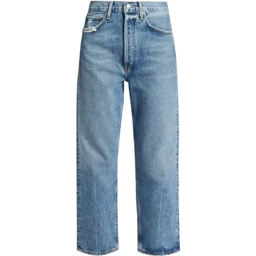 Distressed Denim Jeans , female, Sizes: W31 - Agolde - Modalova