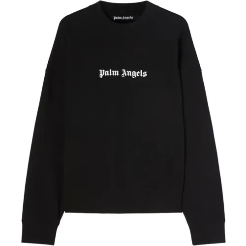 Classic Logo Sweatshirt with Oversized Fit , female, Sizes: L, S, M - Palm Angels - Modalova