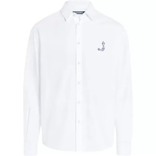 Classic Cotton Logo Print Shirt , male, Sizes: M, XL, L - Jacquemus - Modalova