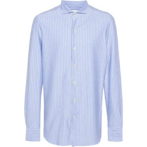 Cotton striped shirt , male, Sizes: 4XL - Finamore - Modalova